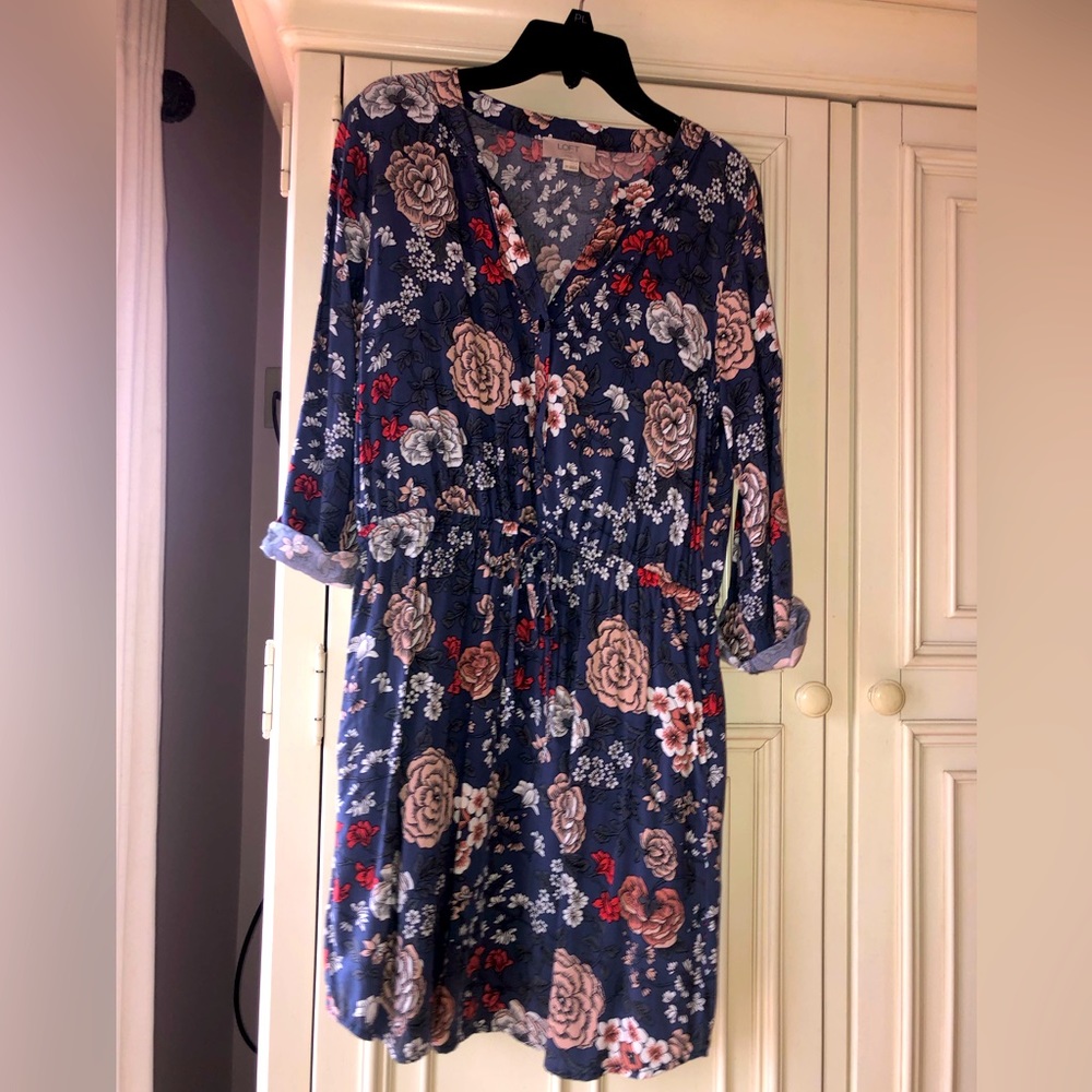 Petite Women’s Floral Dress from the Loft!